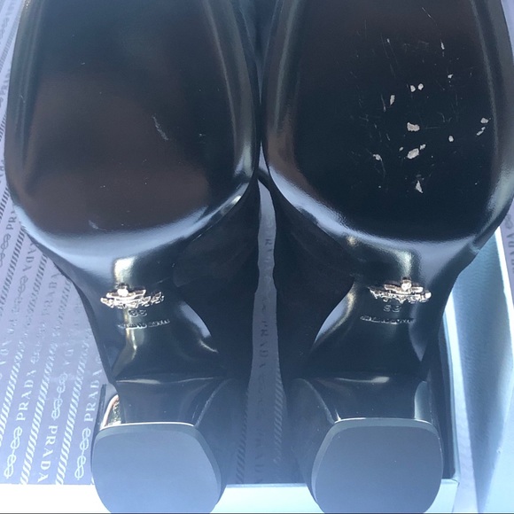 Authentic-Prada Camoscio Stretch Boots - Picture 5 of 8